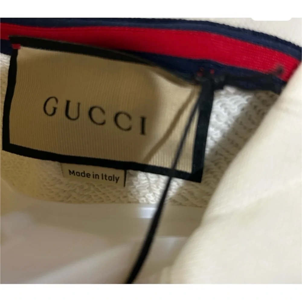 Gucci, cotton jersey hoodie double G embroidery size XXXL made in Italy
